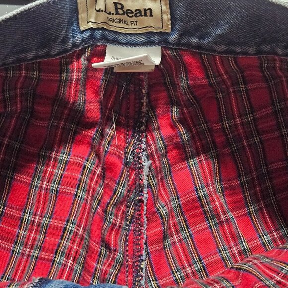 L.L. Bean Women's high rise Lined Jeans Blue 8 MT Cabincore Gorpcore Trail Fit - Picture 5 of 16